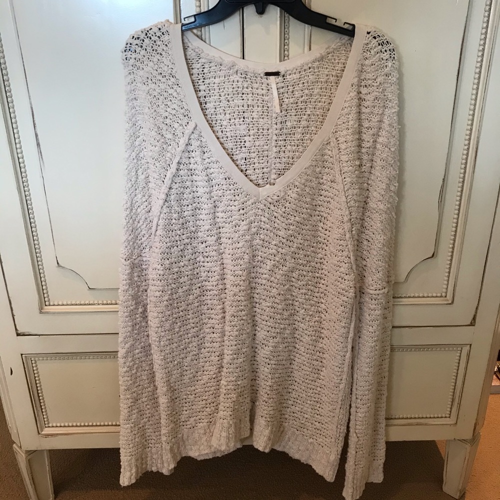 Free People White Sweater